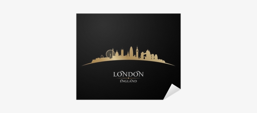 London England City Skyline Silhouette Black Background - London Harmony: Doghouse [book], transparent png #2978966