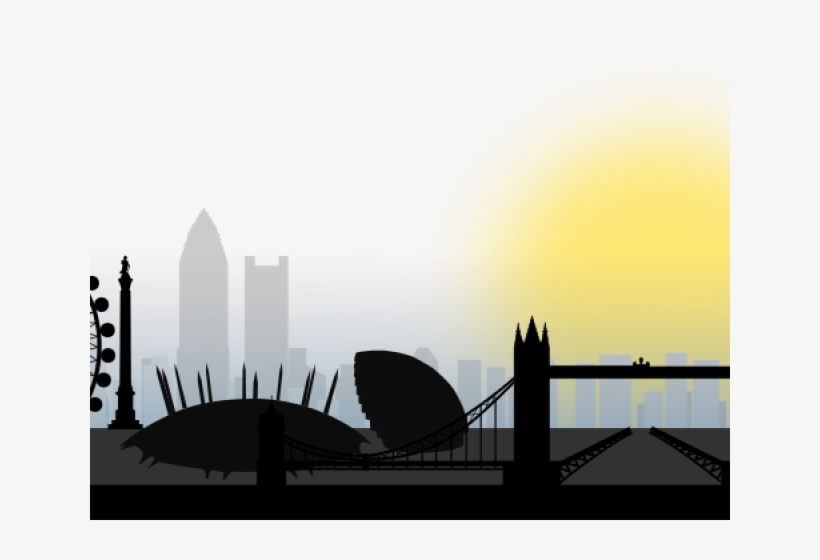 London Clipart Silhouette - London Skyline, transparent png #2978989