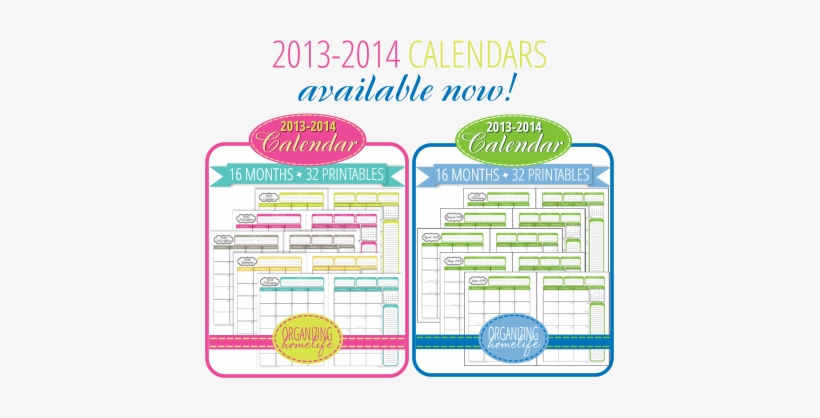 2013-2014 Printable Calendars - Colorfulness, transparent png #2979124