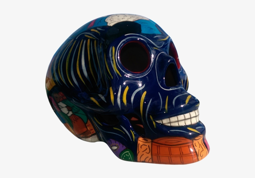 Peel N Stick Poster Of Head Isolated Dead Colorful - Day Of The Dead, transparent png #2979492