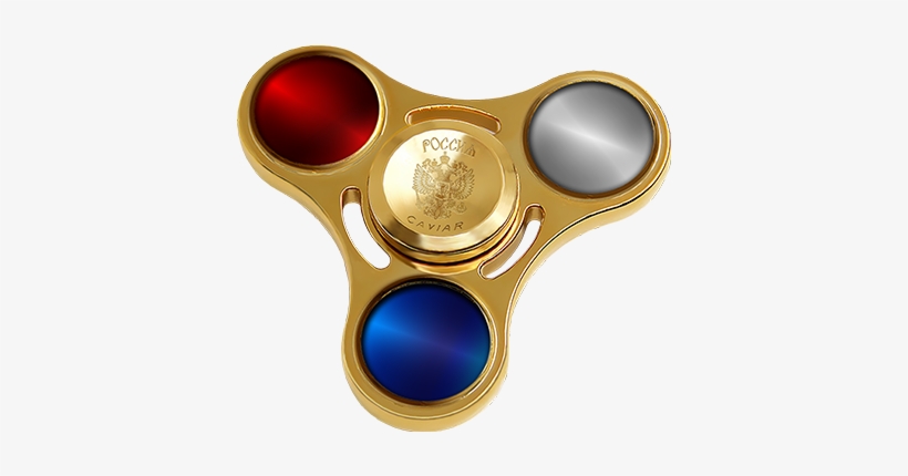 Спиннеры By Caviar - Gold Plated Fidget Spinner, transparent png #2979627