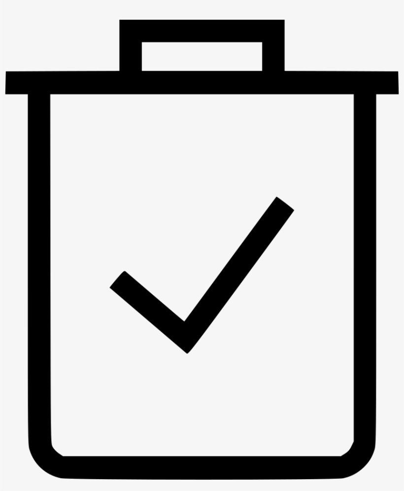 Bin Check Mark Ttash Can Comments, transparent png #2979659