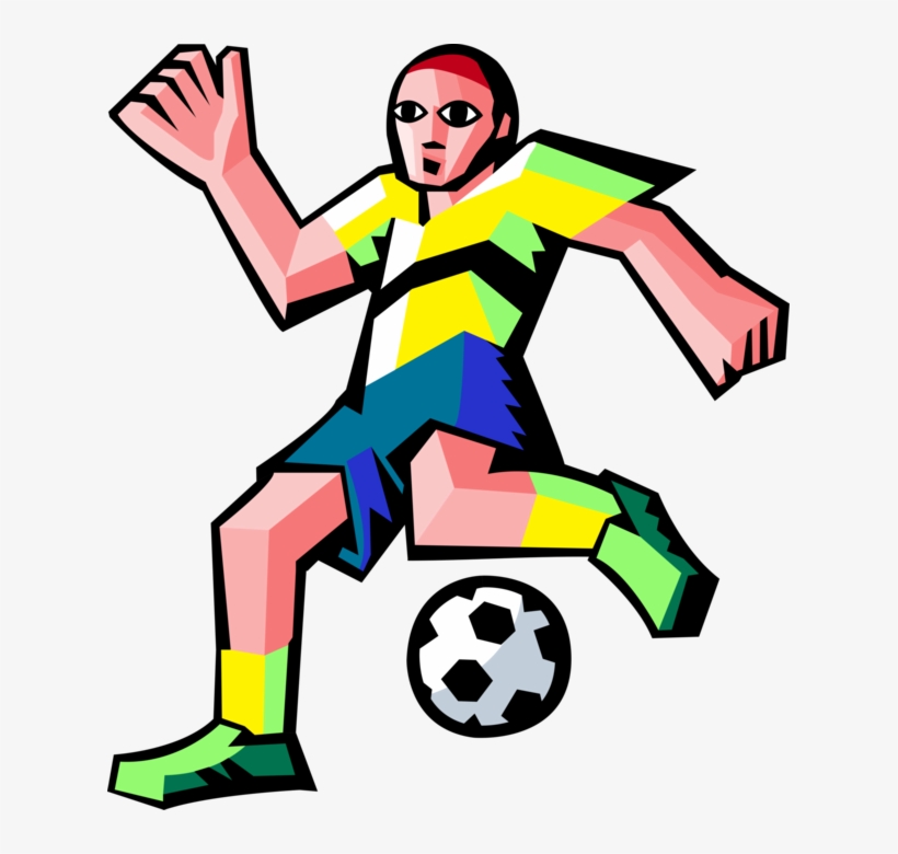 Vector Illustration Of Sport Of Soccer Football Player, transparent png #2980011