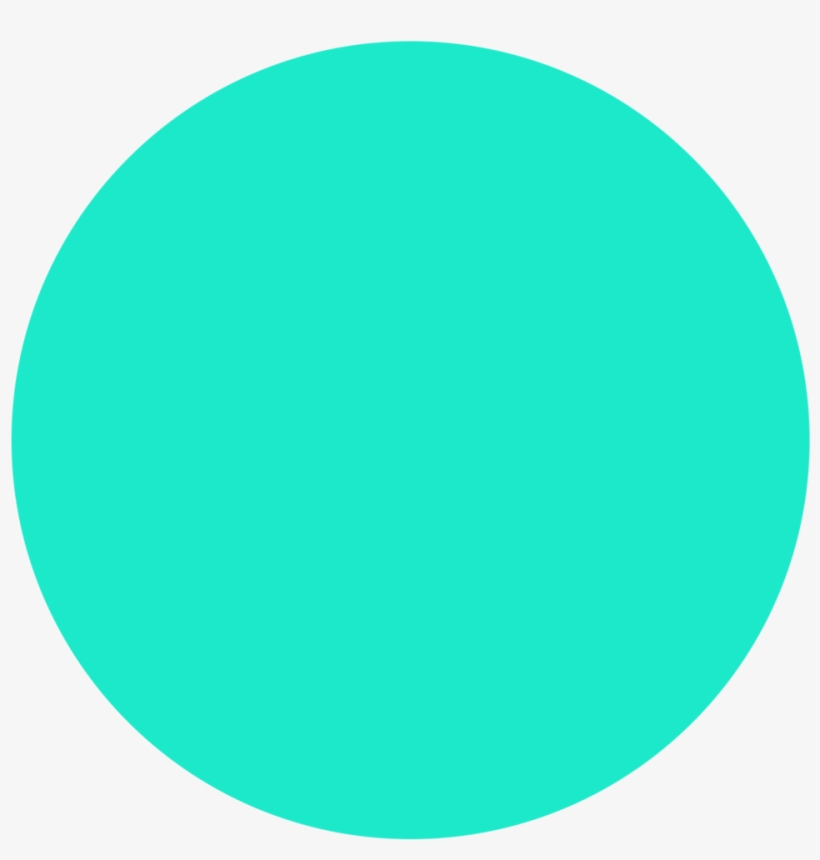 Circle Button - Teal - Light Blue Circle Transparent Background, transparent png #2980049