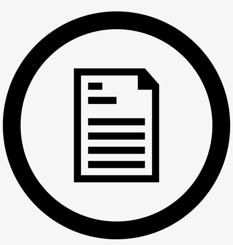 Document In Circular Button - Creative Commons Share, transparent png #2980153