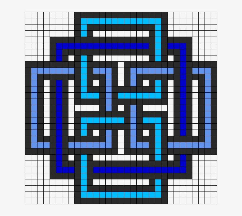 Square Pattern Perler Bead Pattern / Bead Sprite - Pixel Art Minecraft