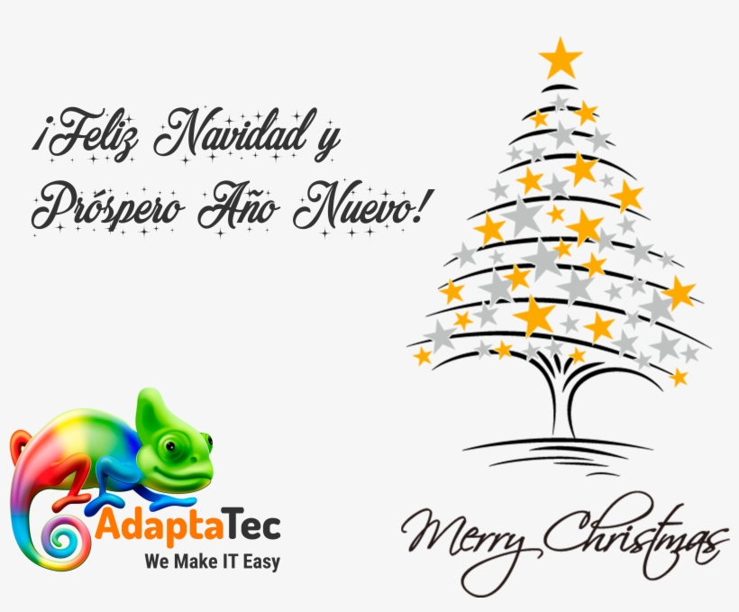 Adaptatec Os Desea Una Muy Feliz Navidad Y Un Próspero - Noel - Merry Christmas Card, transparent png #2980637