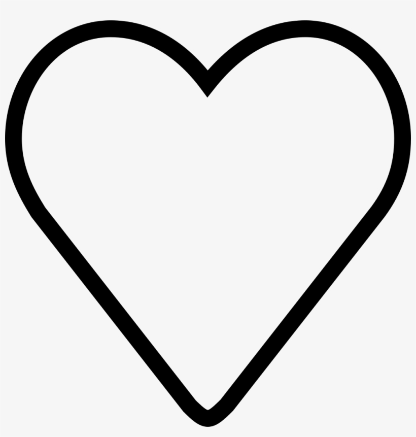 Png File Svg - Heart Thin Line Icon - Free Transparent PNG Download