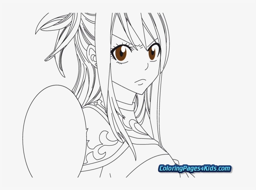 Fairy Tail Coloring Pages Anime - Fairy Tail Lucy Coloring Pages, transparent png #2980819