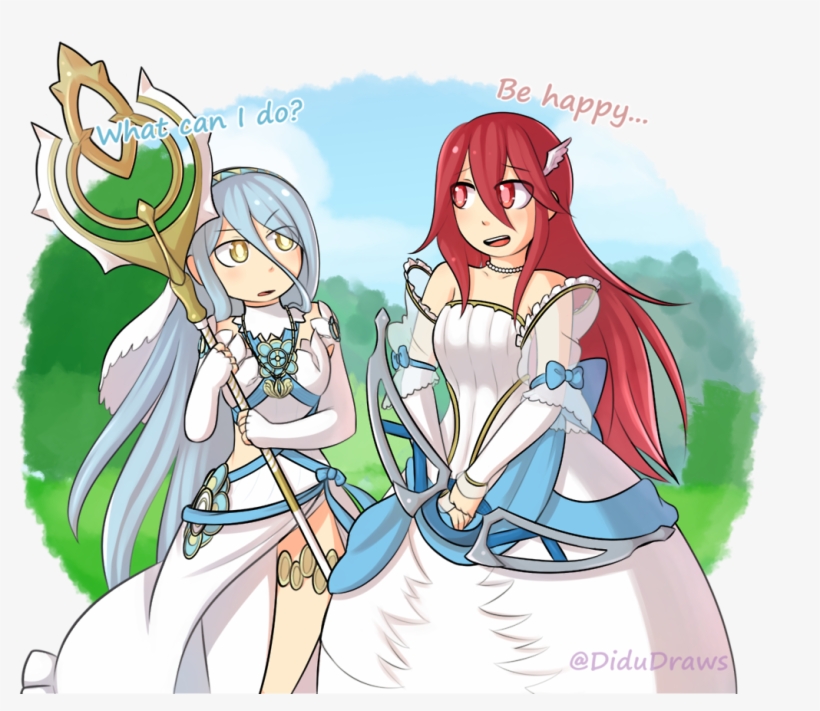 The Way Their Lines Overlap Is Just Cute - Azura And Ninian, transparent png #2980992