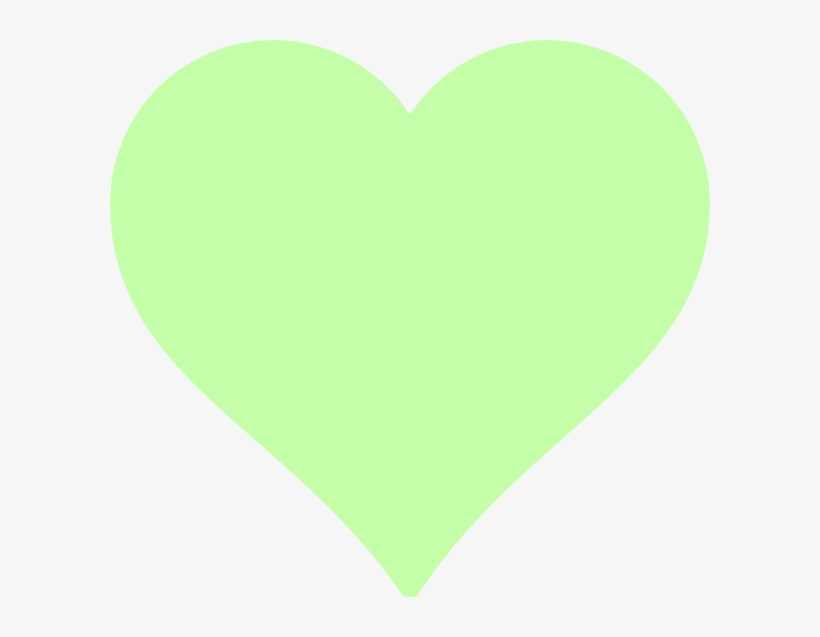 This Free Clip Arts Design Of Green Heart - Light Green Heart Png, transparent png #2981047