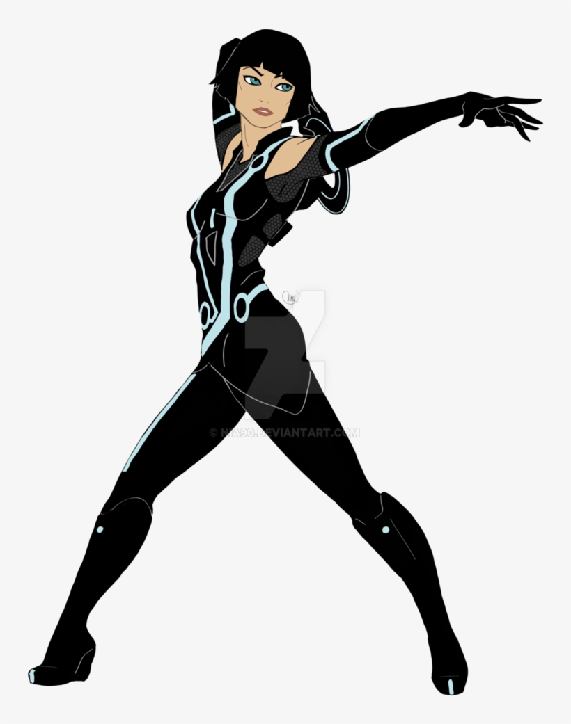 Aquí Mi Versión De Quorra De La Película Tron Legacy - Tron Quorra, transparent png #2981188
