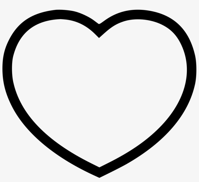 Real Heart Outline Png - Line Art Heart Png, transparent png #2981343