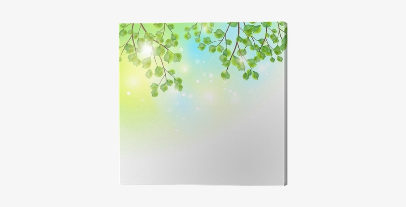 Green Leaves Tree Branches Vector Background Canvas - Fondo Arboles Vector, transparent png #2982243