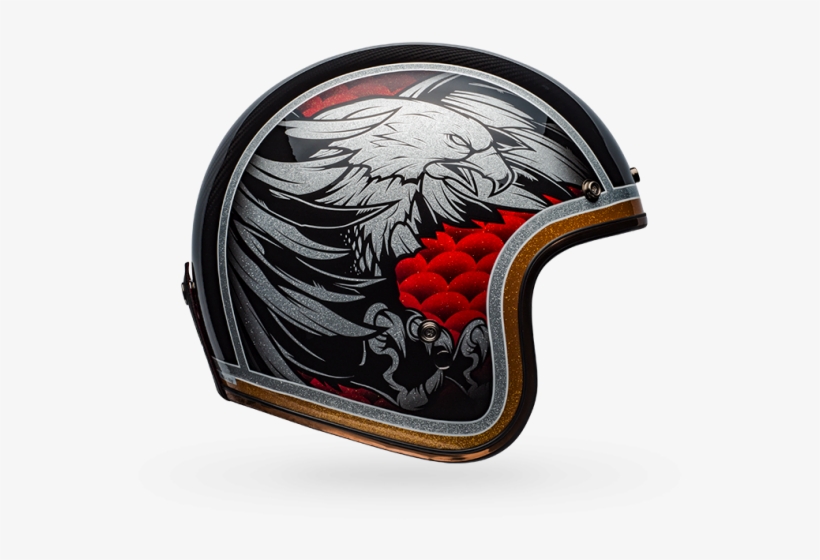 Custom 500 Carbon - Motorcycle Helmet, transparent png #2982362