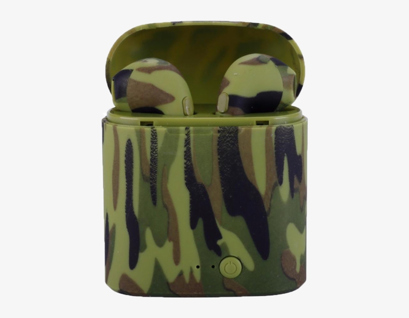 Green Camouflage Earbuds Colourpods™ - Headphones, transparent png #2982363