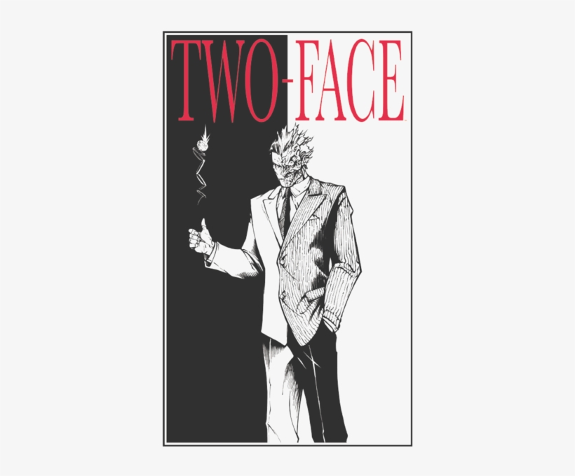 Batman Two Face Youth Hoodie - Youth: Batman - Two Face, transparent png #2982411