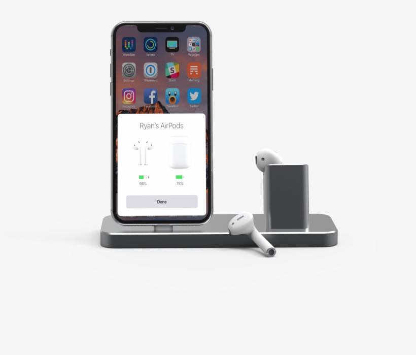 Iphone And Airpods Dock - Airpods, transparent png #2982585