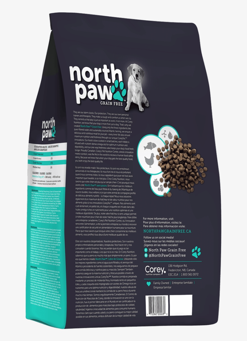 Bag-puppy Mockup Back Mar30 0 - North Paw Grain Free Puppy - 2.72 Kg, transparent png #2983093