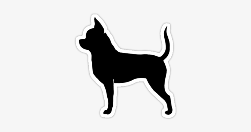 Chi - Long Haired Chihuahua Silhouette, transparent png #2983525
