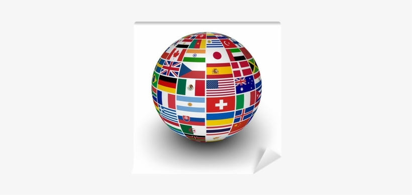 Globe International World Flags Wall Mural Pixers We - International Business Basics: Learn What You Need, transparent png #2983718