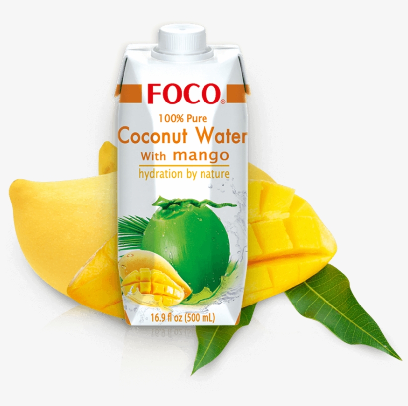 Product Desktop Mango - Foco Coconut Water With Pink Guava - 16.9 Fl Oz Carton, transparent png #2984051