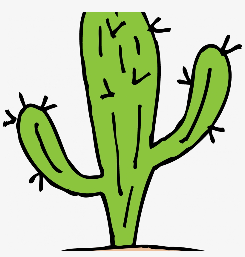 Cactus Clipart New Mexico Pencil And In Color Cactus - Cactus Clipart Black And White, transparent png #2984108