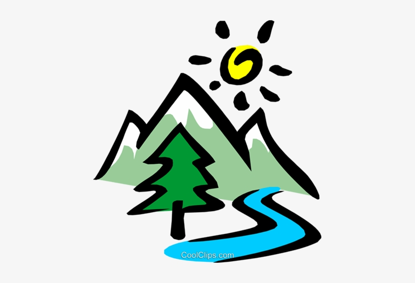 Mountains Royalty Free Vector Clip Art Illustration - Cedar Creek Lumber, transparent png #2984258