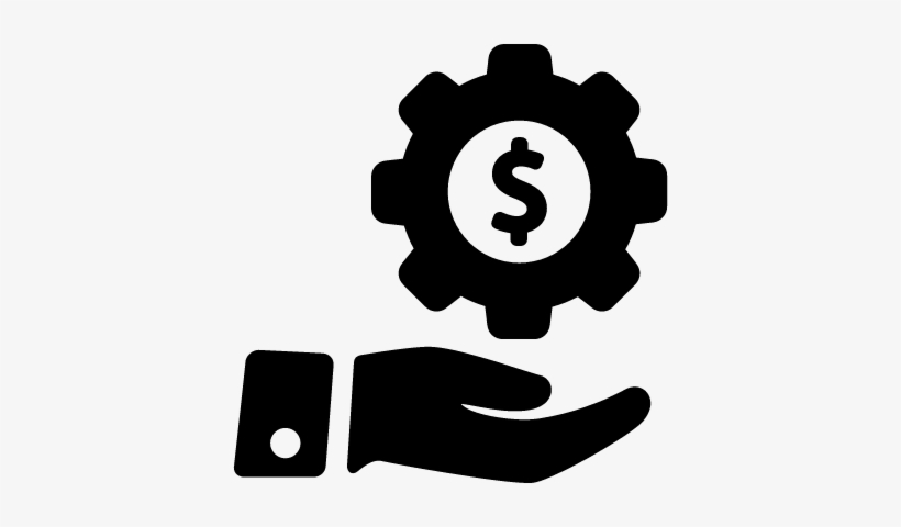 Hand With Money Gear Vector - Money Vector Logo, transparent png #2984350
