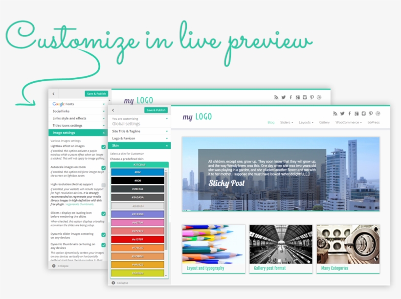 Customizr Theme Customizer@2x - Design, transparent png #2984572