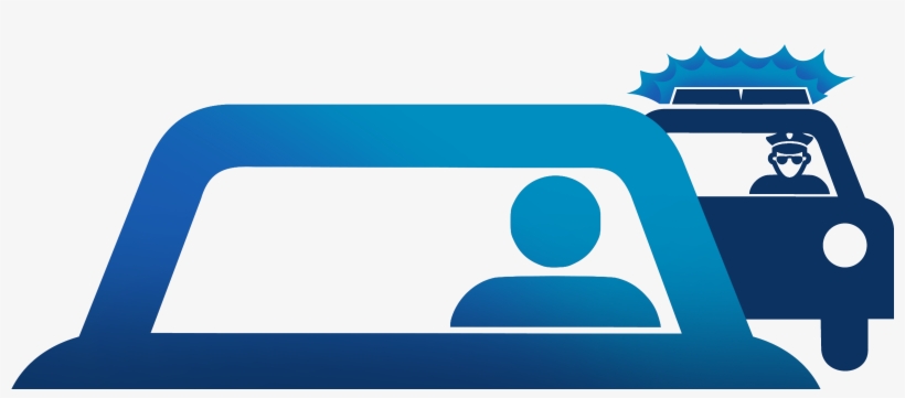 Police Knocking On Door Clipart - Police Pulling Someone Over Clipart, transparent png #2985026