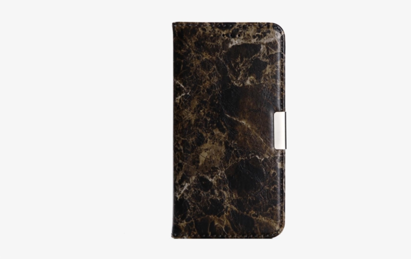 Waloo Marble Texture Leather Wallet Case For Iphone - Shop4 - Lg K10 (2017) Hoesje - Wallet Case Marmer Zwart, transparent png #2985155