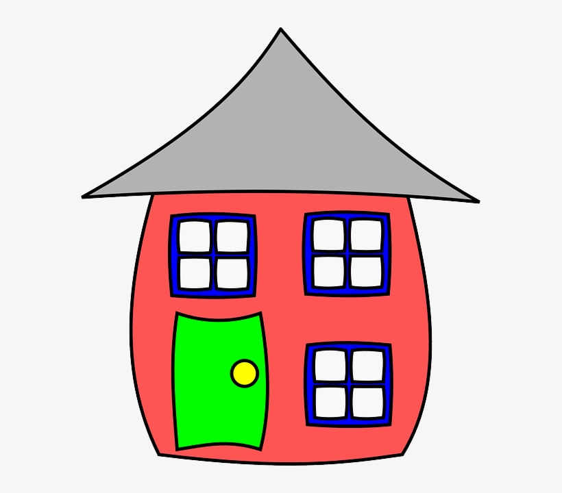 Holding Door Clipart - House Clipart, transparent png #2985318