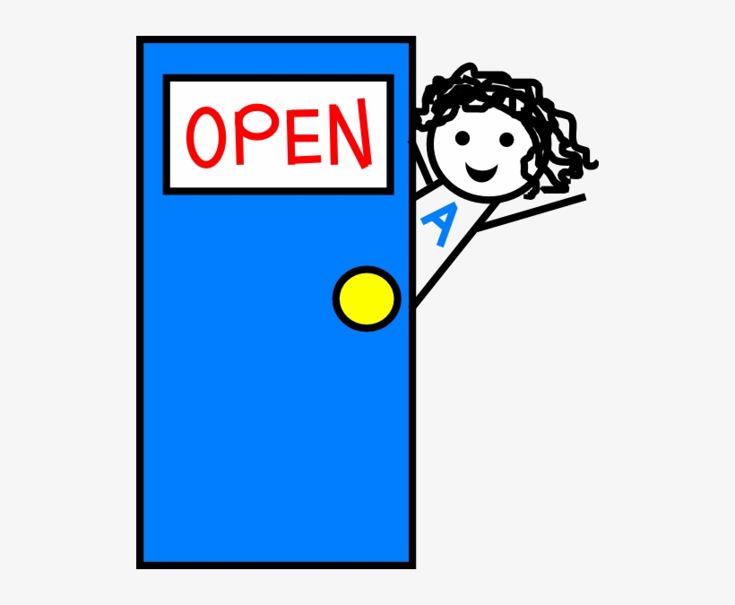 Abbie With Door New Blue Door Svg Clip Arts 516 X 595, transparent png #2985557