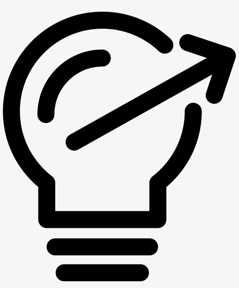 Png File Svg - Light Bulb Arrow Icon, transparent png #2985597