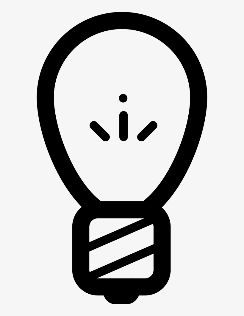 Lightbulb Outline Comments - Traffic Sign, transparent png #2985702