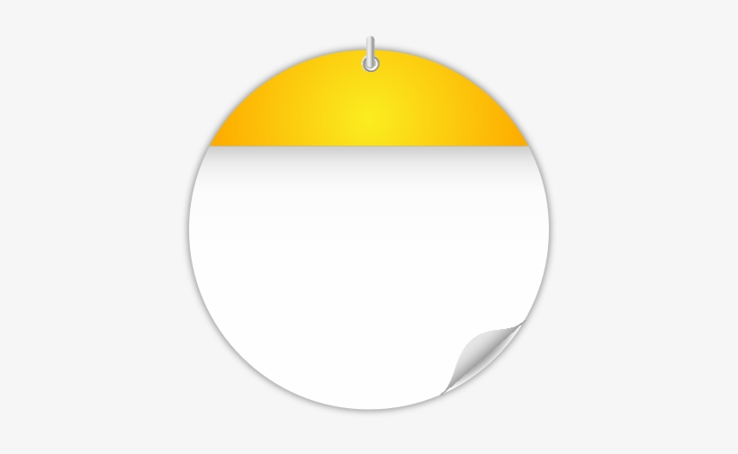 Calendar Yellow Circle - Circle, transparent png #2986064