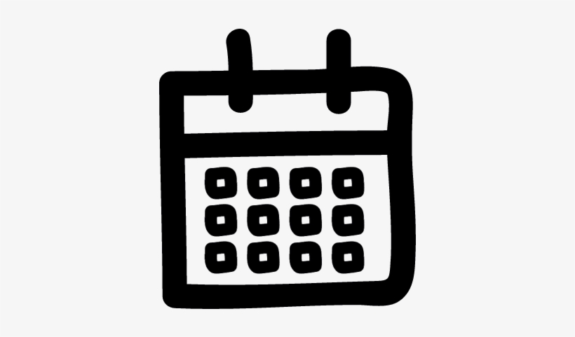 Draw Calendar Vector - Draw Calendar, transparent png #2986231