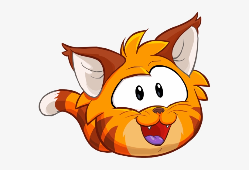 Puffle 2014 Transformation Player Card Orange Tabby - Club Penguin Cat Puffle, transparent png #2986260