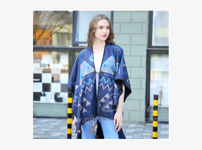 10 11 - Ladies/girl Cashmere Scarf Patchwork Plaid Poncho Cape, transparent png #2986293