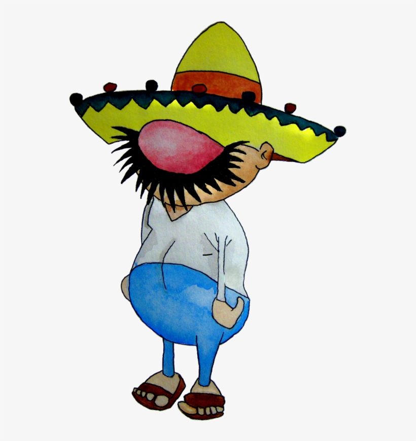 The Mexican Dude In A Poncho, Sitting On A Lawn Care - Mexican Dude, transparent png #2986640