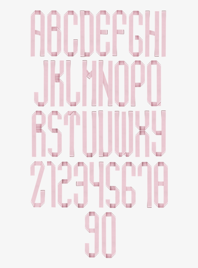 Ribbon Rose Pink Font - Art, transparent png #2987030