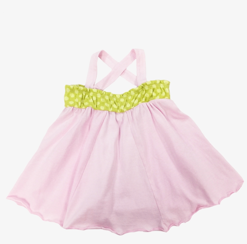 Pink Flowing Tank, Green Dot Band - Girl, transparent png #2987272