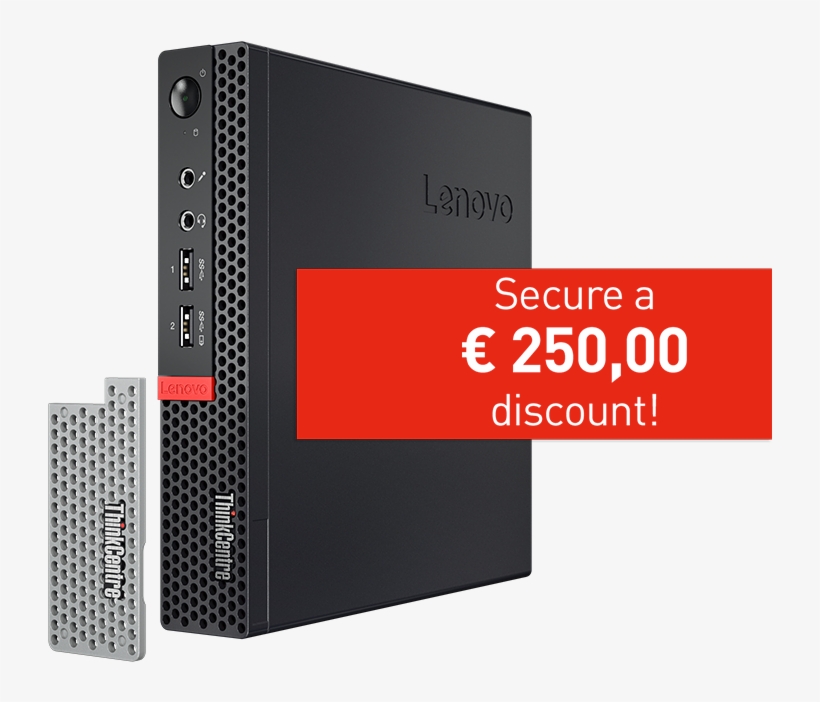 Cw09 Lenovo Tiny In One Tiny En Störer Display - Lenovo Thinkcentre M910q - 10mv - 16 Gb Ram - 2.9 Ghz, transparent png #2987618