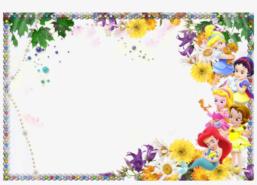 Moldura Princesas Clipart Picture Frames Disney Princess - Marco De Princesas Disney, transparent png #2987698
