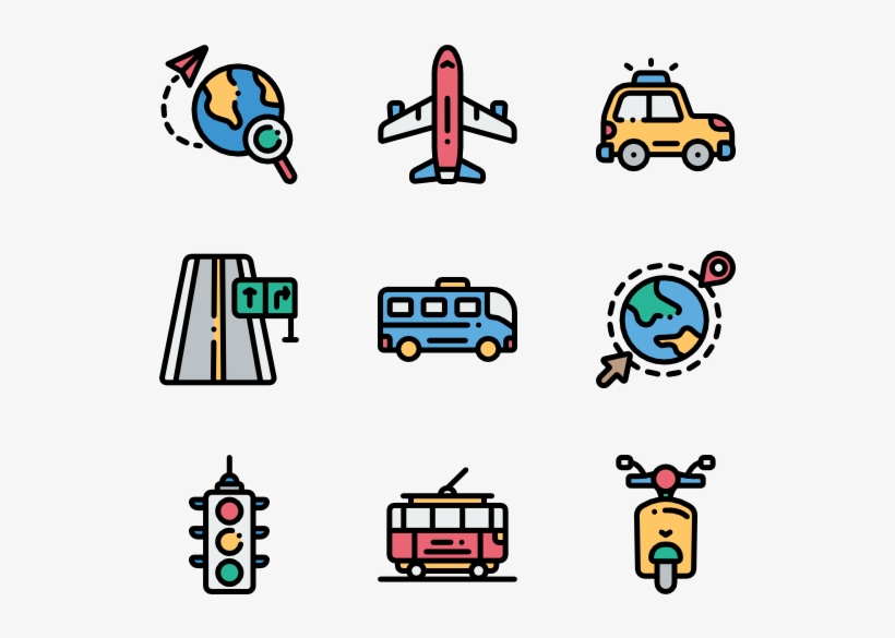 Transportation 50 Icons View All 2 Icon Packs Of Road - Transport, transparent png #2987762