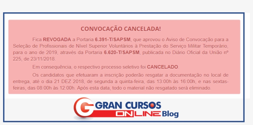 Concurso Fab Cancelado - Gran Cursos Online, transparent png #2989107