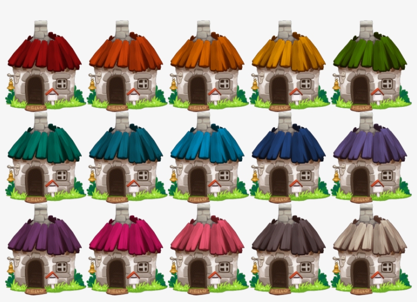 House Small Cottage Colors L1 - Happy Street Small Cottage, transparent png #2989916