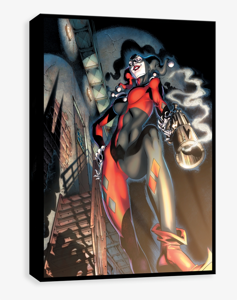 Harley Smoking Gun - Joker Harley Quinn Comic Cover, transparent png #2990164