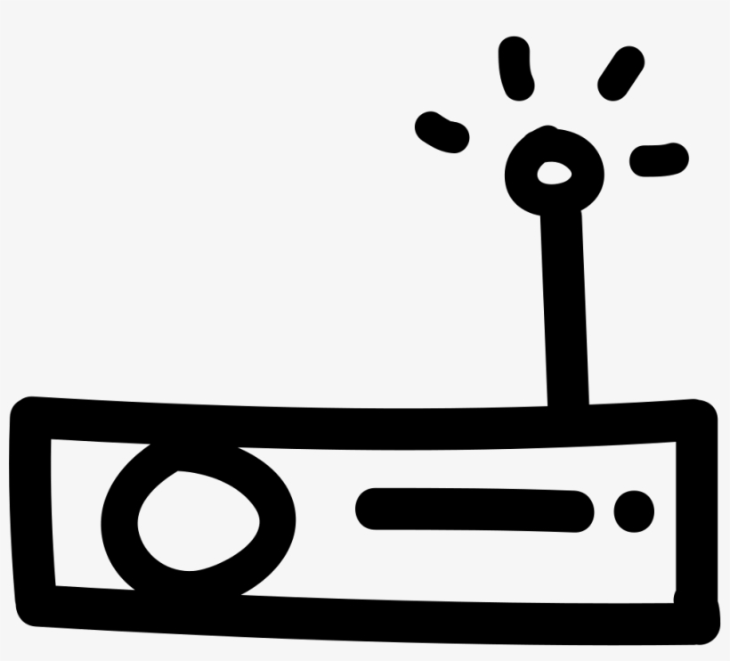Radio Flat Hand Drawn Tool With An Antenna Comments - Scalable Vector Graphics, transparent png #2990302